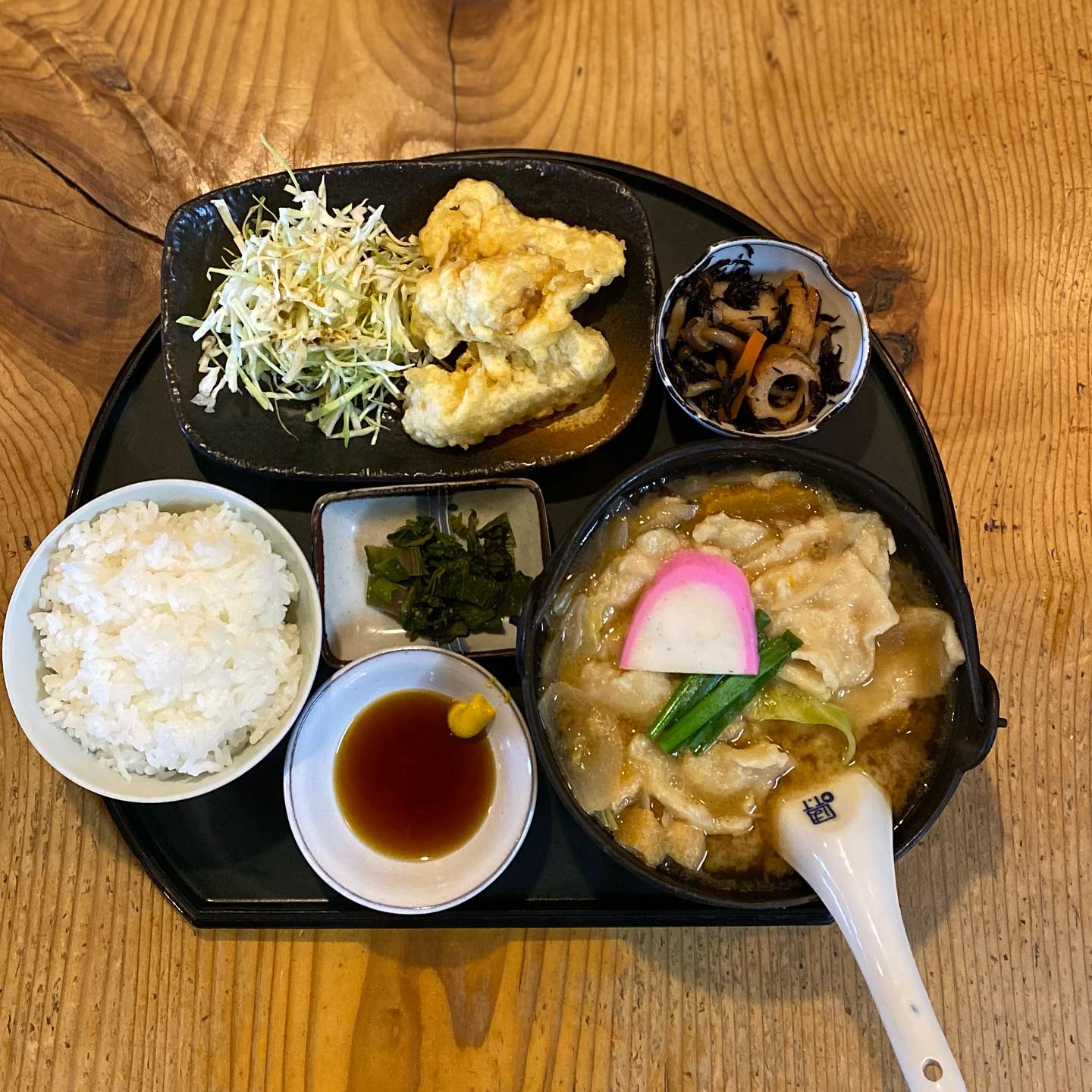 はな定食(とり天+だんご汁)